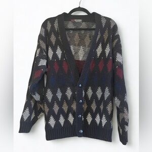 Vintage Scandia Woods Button Up Cardigan Sweater L Eclectic Grandpa grandpacore